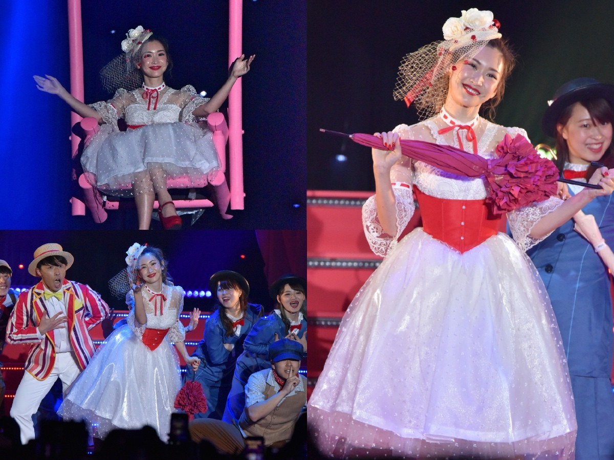 紗栄子、空中ブランコで登場！ 純白ドレスでダンスパフォーマンス