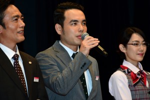 谷口翔太、『集団左遷!!』プレミアム試写会に登場