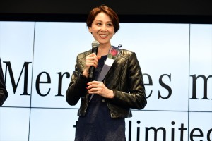 「Mercedes me GINZA the limited store」オープニングセレモニーに登場した道端カレン