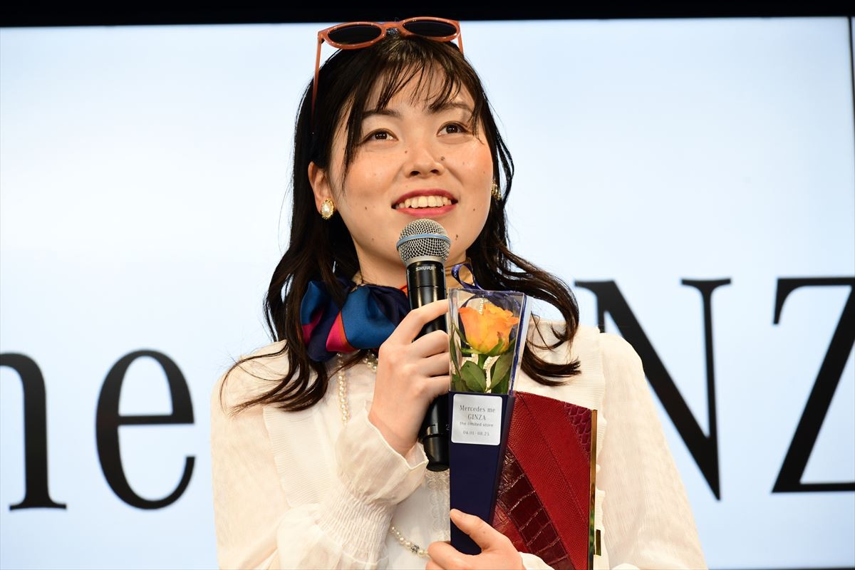 尼神インター・誠子、ゴージャス衣装で銀座に登場 「私の居場所」と自画自賛