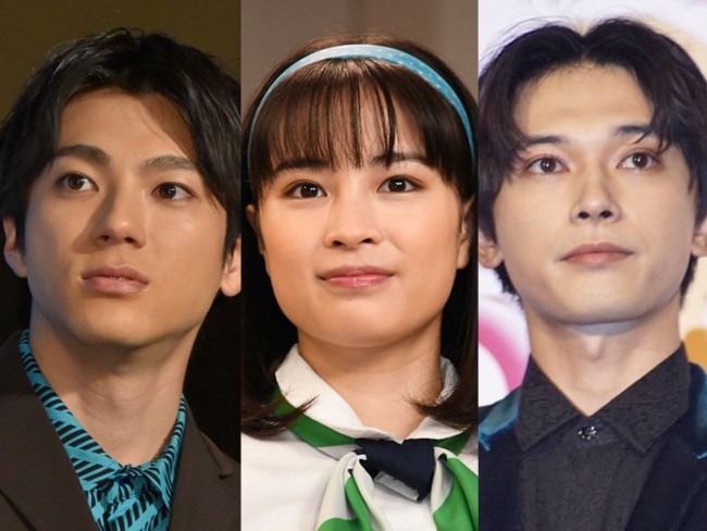 『なつぞら』に出演する（左から）山田裕貴、広瀬すず、吉沢亮