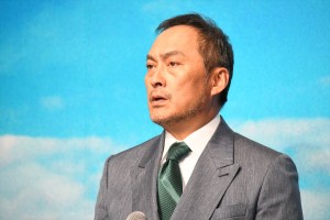 映画『Fukushima 50』クランクアップ記者会見に出席した渡辺謙