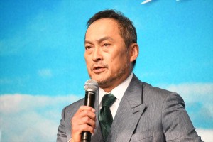 映画『Fukushima 50』クランクアップ記者会見に出席した渡辺謙