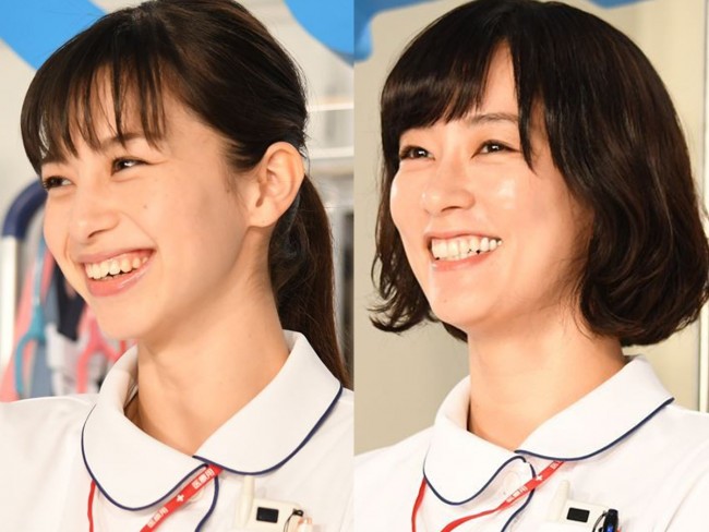 (左から)中条あやみ、水川あさみ