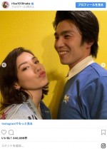 仲里依紗＆中尾明慶、ラブラブショット！　※「仲里依紗」インスタグラム