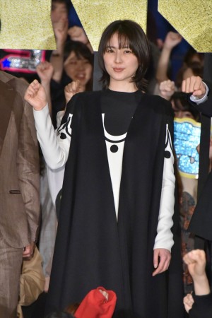 『キングダム』初日舞台挨拶に登壇した長澤まさみ