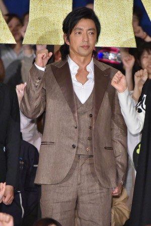 『キングダム』初日舞台挨拶に登壇した大沢たかお