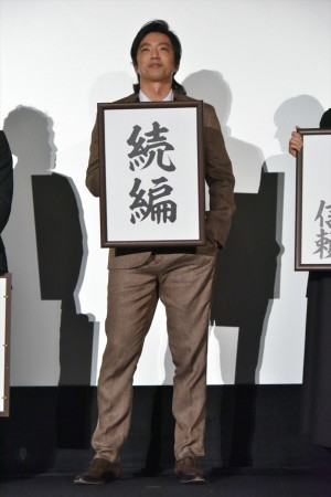 『キングダム』初日舞台挨拶に登壇した大沢たかお