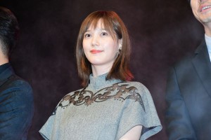 『空母いぶき』完成披露試写会に登場した本田翼