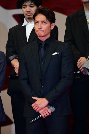 『空母いぶき』完成披露試写会に登場した玉木宏