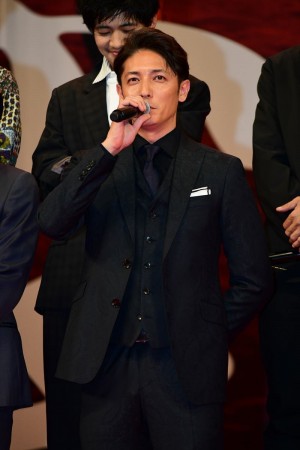 『空母いぶき』完成披露試写会に登場した玉木宏