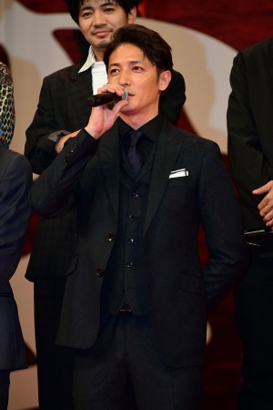 『空母いぶき』完成披露試写会に登場した玉木宏