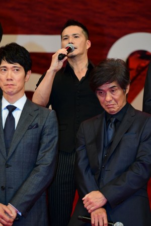 『空母いぶき』完成披露試写会に登場した市原隼人