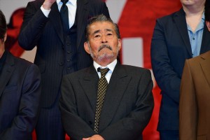 『空母いぶき』完成披露試写会に登場した藤竜也