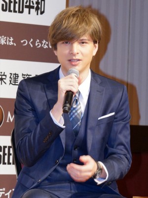 メルディアグループ 新TVCM完成記念記者発表会に登場した城田優