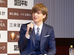 メルディアグループ 新TVCM完成記念記者発表会に登場した城田優