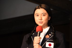 大河ドラマ『いだてん』新たな出演者発表＆スタジオ取材会に登場した上白石萌歌