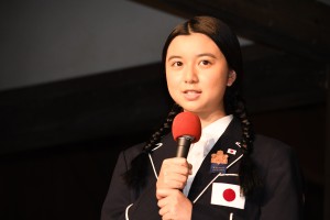 大河ドラマ『いだてん』新たな出演者発表＆スタジオ取材会に登場した上白石萌歌