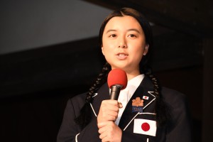 大河ドラマ『いだてん』新たな出演者発表＆スタジオ取材会に登場した上白石萌歌