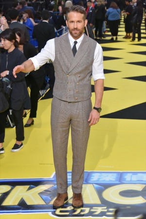 『名探偵ピカチュウ』ワールドプレミアイベントに登場したライアン・レイノルズ