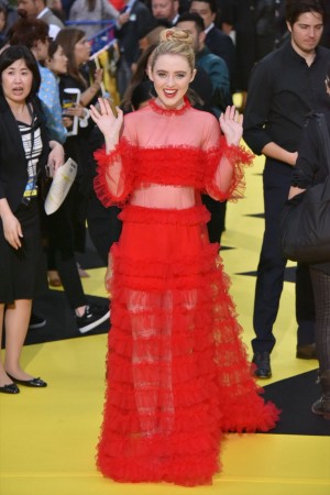 『名探偵ピカチュウ』ワールドプレミアイベントに登場したキャスリン・ニュートン