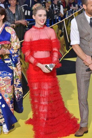 『名探偵ピカチュウ』ワールドプレミアイベントに登場したキャスリン・ニュートン