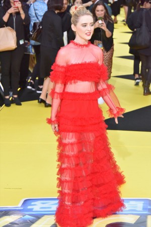 『名探偵ピカチュウ』ワールドプレミアイベントに登場したキャスリン・ニュートン