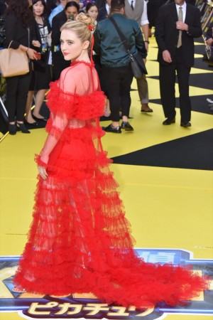 『名探偵ピカチュウ』ワールドプレミアイベントに登場したキャスリン・ニュートン