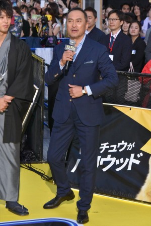 『名探偵ピカチュウ』ワールドプレミアイベントに登場した渡辺謙