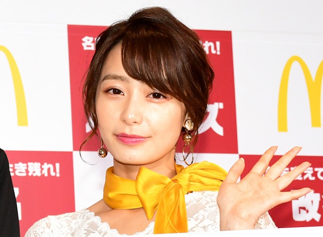名前を変えて、生き残れ!改名バーガーズ PR発表会に登場した宇垣美里