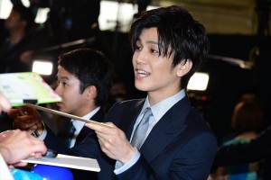 映画『町田くんの世界』ジャパンプレミアに登場した岩田剛典