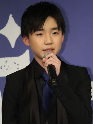 映画『海獣の子供』完成報告会見に登場した石橋陽彩