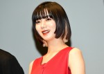 『貞子』完成披露試写会イベントに登場した池田エライザ