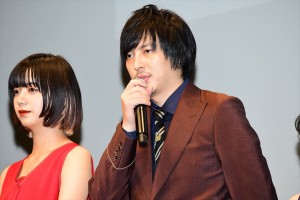 『貞子』完成披露試写会イベントに登場した塚本高史
