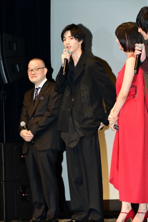 『貞子』完成披露試写会イベントに登場した清水尋也