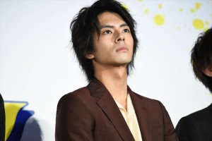 映画『チア男子!!』初日舞台挨拶に登壇した中尾暢樹