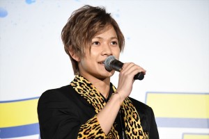 映画『チア男子!!』初日舞台挨拶に登壇した岩谷翔吾