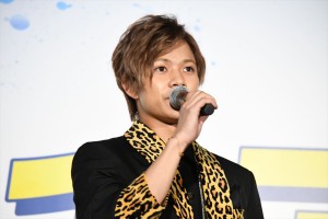 映画『チア男子!!』初日舞台挨拶に登壇した岩谷翔吾