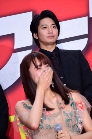 映画『ザ・ファブル』レッドカーペットイベントに登場した向井理