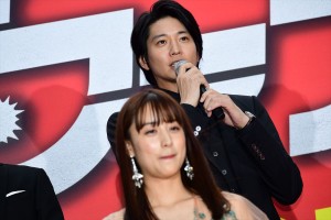 映画『ザ・ファブル』レッドカーペットイベントに登場した向井理