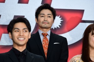 映画『ザ・ファブル』レッドカーペットイベントに登場した安田顕