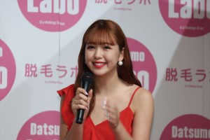 「脱毛ラボ・ホームエディション」及び「ビックカメラ期間限定ブース」お披露目会に登場した藤田ニコル