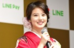 「LINE・LINE Pay 記者発表会」に登場した今田美桜