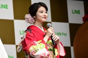 「LINE・LINE Pay 記者発表会」に登場した今田美桜