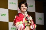 「LINE・LINE Pay 記者発表会」に登場した今田美桜