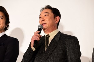 『居眠り磐音』初日舞台挨拶に登壇した石丸謙二郎