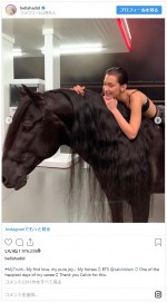 ※「ベラ・ハディッド」インスタグラム