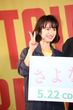 『さよならくちびる』公開直前イベントに登場した門脇麦