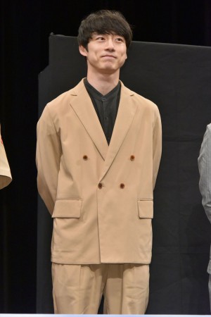 映画『劇場版 ファイナルファンタジーXIV 光のお父さん』完成披露試写会に登場した坂口健太郎