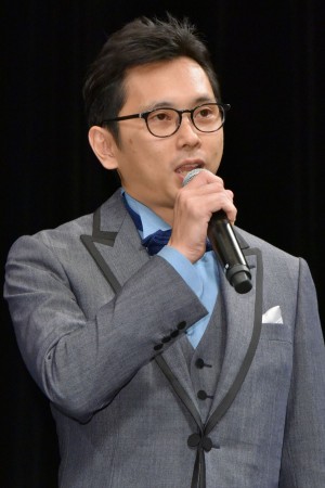 映画『劇場版 ファイナルファンタジーXIV 光のお父さん』完成披露試写会に登場した山本清史監督（ゲームパート監督）